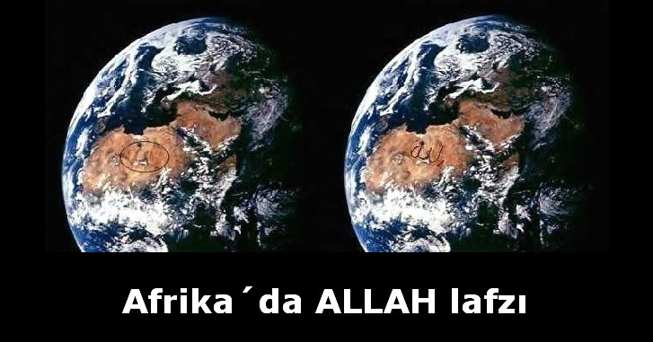 Afrika Allah Yazısı(Uzaydan)